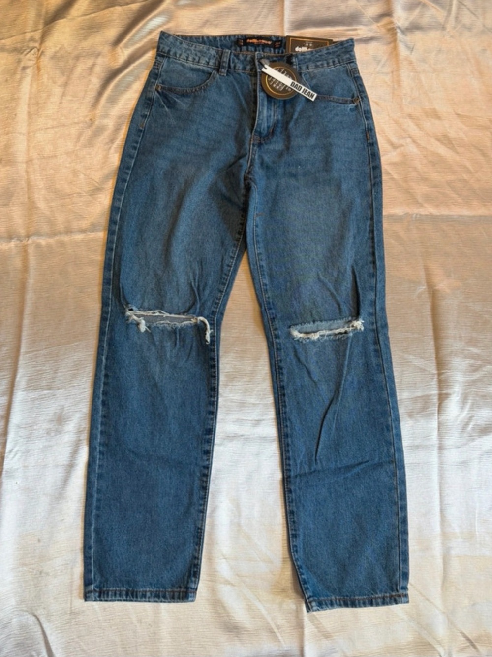 Dollhouse Indigo Distressed Relaxed women’s jeans